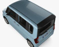 Subaru Chiffon 带内饰 2020 3D模型 顶视图