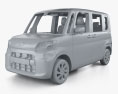 Subaru Chiffon 인테리어 가 있는 2020 3D 모델  clay render