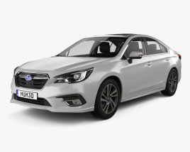 Subaru Legacy con interni 2019 Modello 3D