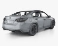 Subaru Legacy mit Innenraum 2022 3D-Modell