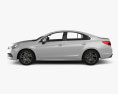 Subaru Legacy with HQ interior 2022 3d model side view