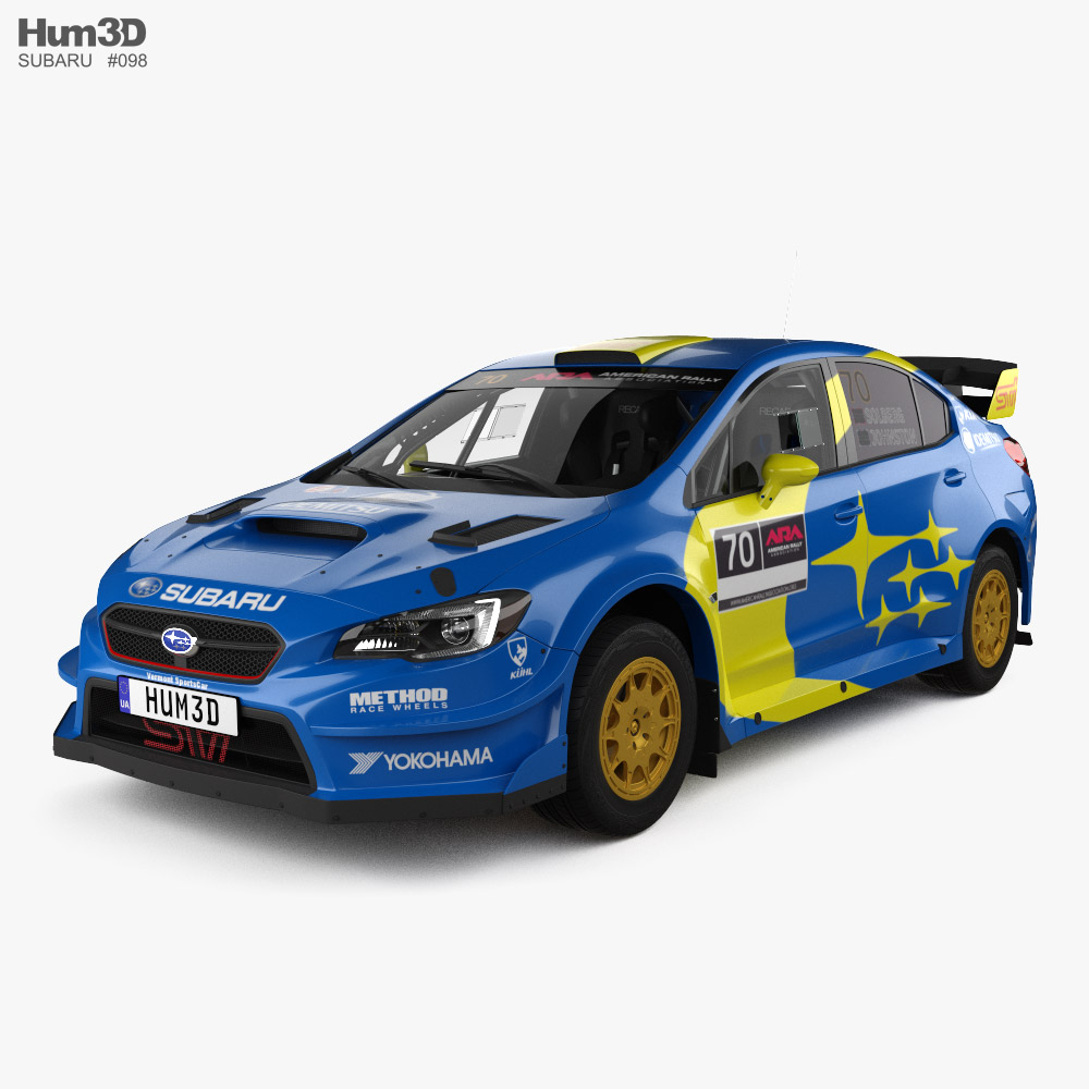 Subaru WRX VT20R Rally with HQ interior 2023 3D model