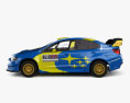 Subaru WRX VT20R Rally mit Innenraum 2023 3D-Modell Seitenansicht
