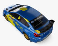 Subaru WRX VT20R Rally з детальним інтер'єром 2023 3D модель top view