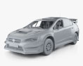 Subaru WRX VT20R Rally インテリアと 2023 3Dモデル clay render