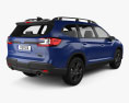 Subaru Ascent Onyx Edition 2024 3D-Modell Rückansicht