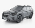 Subaru Ascent Onyx Edition 2024 3D模型 wire render