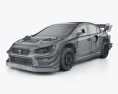 Subaru WRX STI Gymkhana 2023 3D 모델  wire render