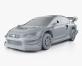 Subaru WRX STI Gymkhana 2023 3D 모델  clay render