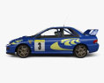 Subaru Impreza coupe 22B Rally 带内饰 2000 3D模型 侧视图