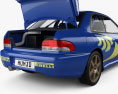 Subaru Impreza coupé 22B Rally mit Innenraum 2000 3D-Modell