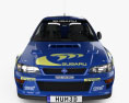 Subaru Impreza купе 22B Rally з детальним інтер'єром 2000 3D модель front view