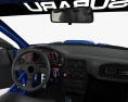 Subaru Impreza купе 22B Rally с детальным интерьером 2000 3D модель dashboard