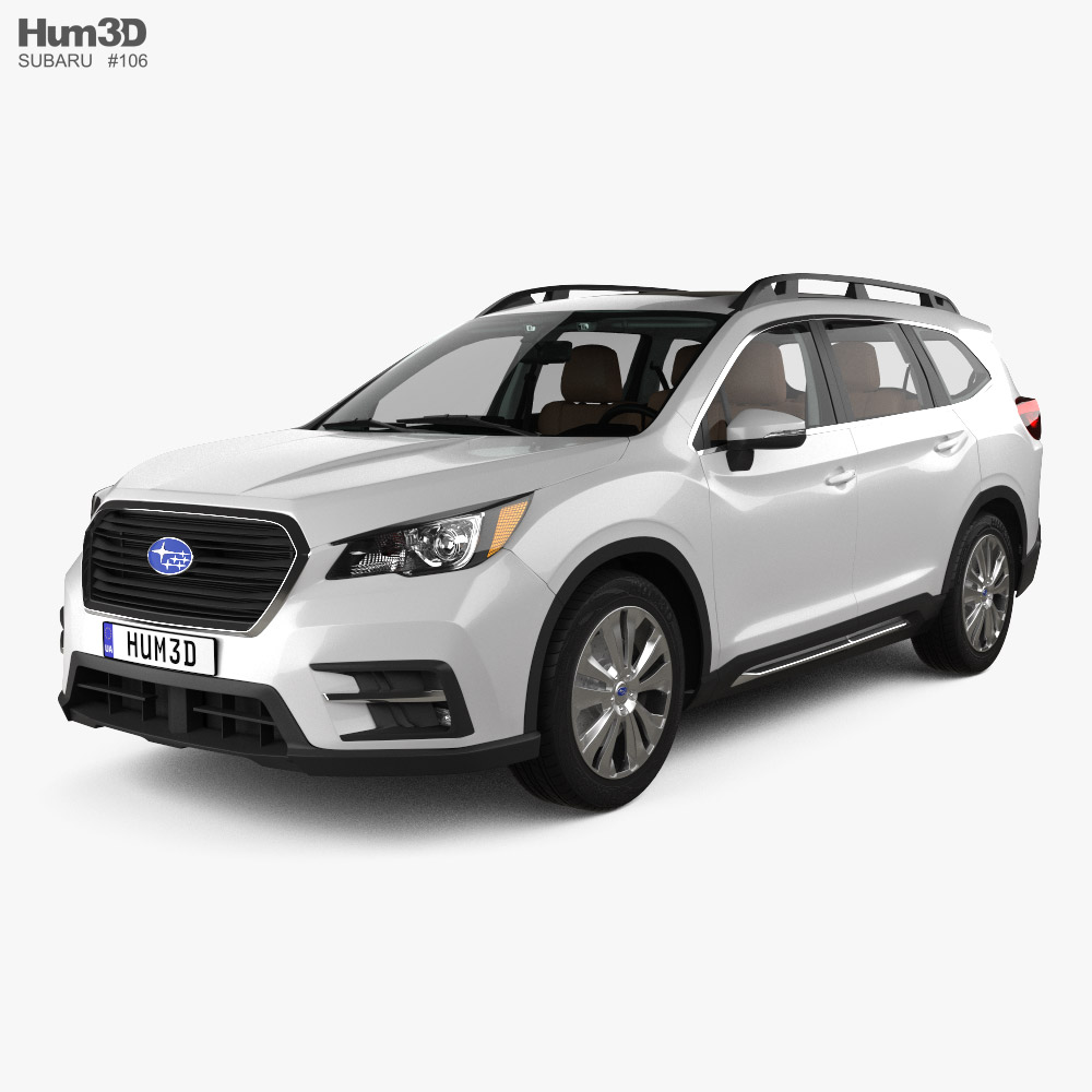 Subaru Ascent Touring with HQ interior and engine 2018 3D model
