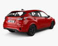 Subaru Impreza RS 2024 3D-Modell Rückansicht