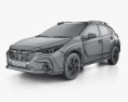 Subaru Crosstrek Sport US-spec 2024 3D 모델  wire render