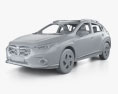 Subaru Crosstrek Sport US-spec with HQ interior 2023 3d model clay render