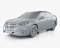 Subaru Legacy Sport 2024 3D-Modell clay render