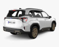 Subaru Forester Sport 2024 3D-Modell Rückansicht