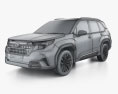 Subaru Forester Sport 2024 3D-Modell wire render