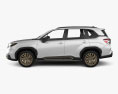 Subaru Forester Sport 2024 3D 모델  side view