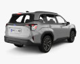 Subaru Forester Touring 2024 3D模型 后视图