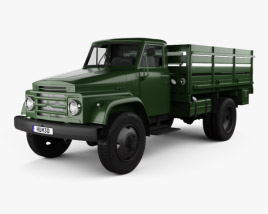 3D model of Sungri 61NA Flatbed Truck 1979