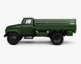 Sungri 61NA Flatbed Truck 1979 3d model side view