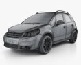 Suzuki (Maruti) SX4 hatchback 2015 Modelo 3D wire render