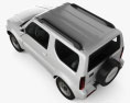 Suzuki Jimny 2015 3D模型 顶视图