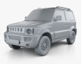 Suzuki Jimny 2015 3D-Modell clay render