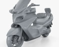Suzuki Burgman (Skywave) AN650 Executive 2012 Modello 3D clay render