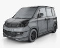 Suzuki Solio S 2015 3Dモデル wire render