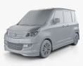 Suzuki Solio S 2015 3Dモデル clay render