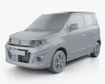 Suzuki (Maruti) WagonR Stingray 2016 3D 모델  clay render