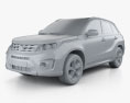 Suzuki Vitara (Escudo) 2017 3d model clay render