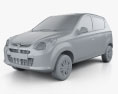 Suzuki Maruti Alto 800 2017 3D-Modell clay render