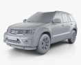 Suzuki Grand Vitara 5门 2014 3D模型 clay render