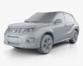 Suzuki Vitara (Escudo) con interior 2017 Modelo 3D clay render