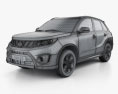 Suzuki Vitara S 2018 3D模型 wire render