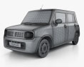 Suzuki Alto Lapin 2015 3D модель wire render