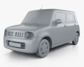 Suzuki Alto Lapin 2015 3D-Modell clay render