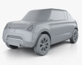Suzuki Mighty Deck 2015 Modello 3D clay render