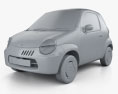 Suzuki Twin 2005 3Dモデル clay render