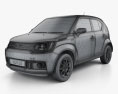 Suzuki Ignis 混合動力 2019 3D模型 wire render