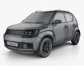 Suzuki Ignis 2019 3D模型 wire render