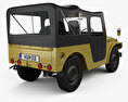 Suzuki Jimny 1970 3D-Modell Rückansicht