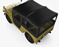 Suzuki Jimny 1970 3D-Modell Draufsicht