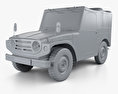 Suzuki Jimny 1970 3D-Modell clay render