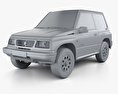 Suzuki Vitara 3-door 1998 3d model clay render
